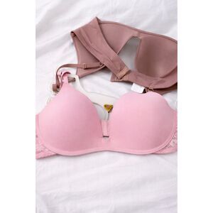 Jessica Simpson Sexy Bra Set of 2, Size 38C, Pink/Biege